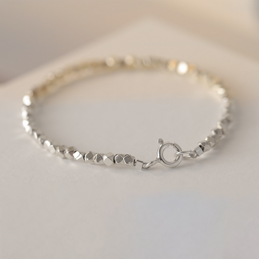 Irregular Silver Beads Bracelet - Inner Manifestation