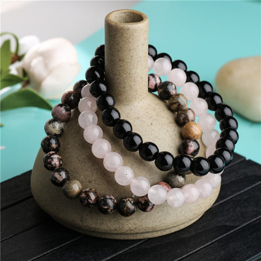 Natural Gemstones Yoga Bracelet - Buddha Prayers Shop