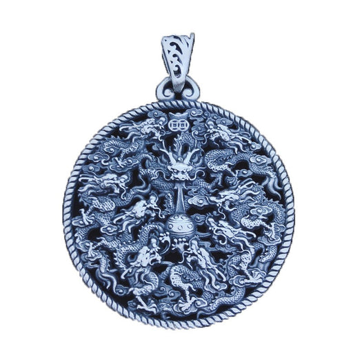 Nine Dragon Good Luck Pendant Necklace - Inner Manifestation