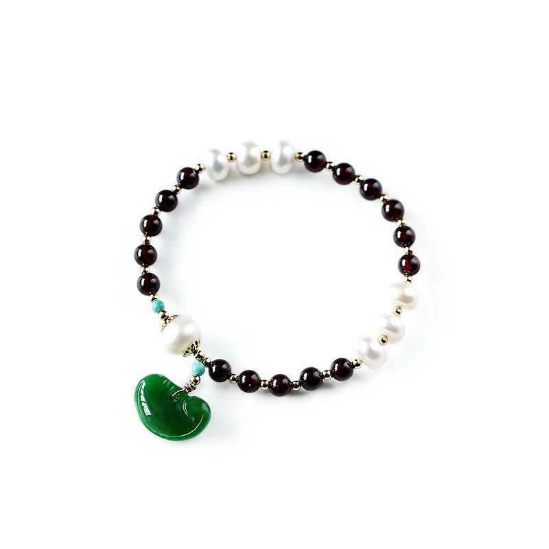 Natural Jade Pearl Wealth Bracelet - Inner Manifestation