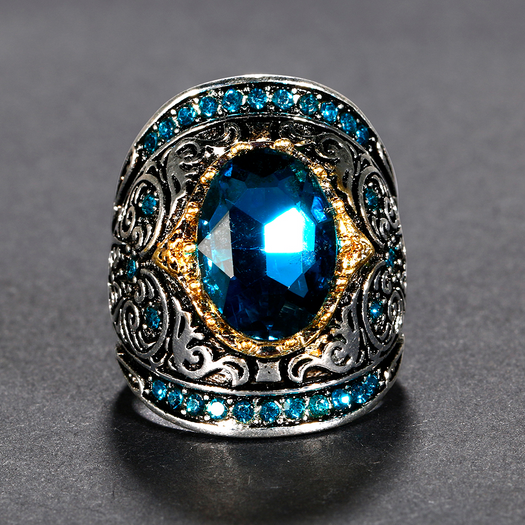Blue Gemstone Sterling Silver Ring - Inner Manifestation