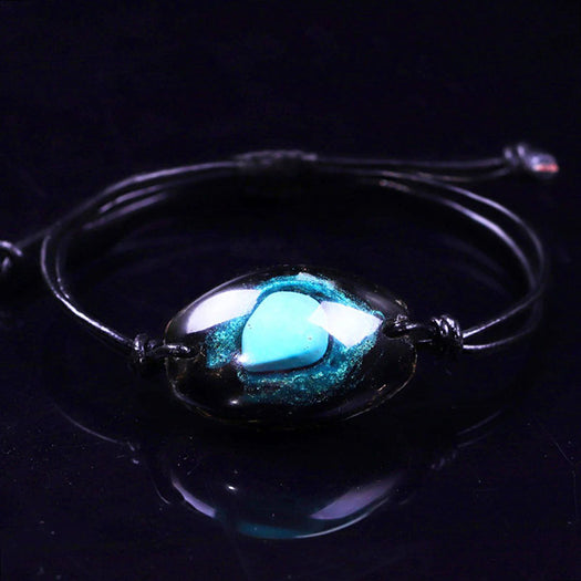 Turquoise Obsidian Stone Lucky Bracelet - Inner Manifestation