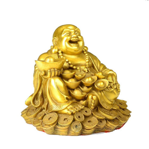 Ornaments - Pure Copper Laughing Buddha Auspicious Ornament