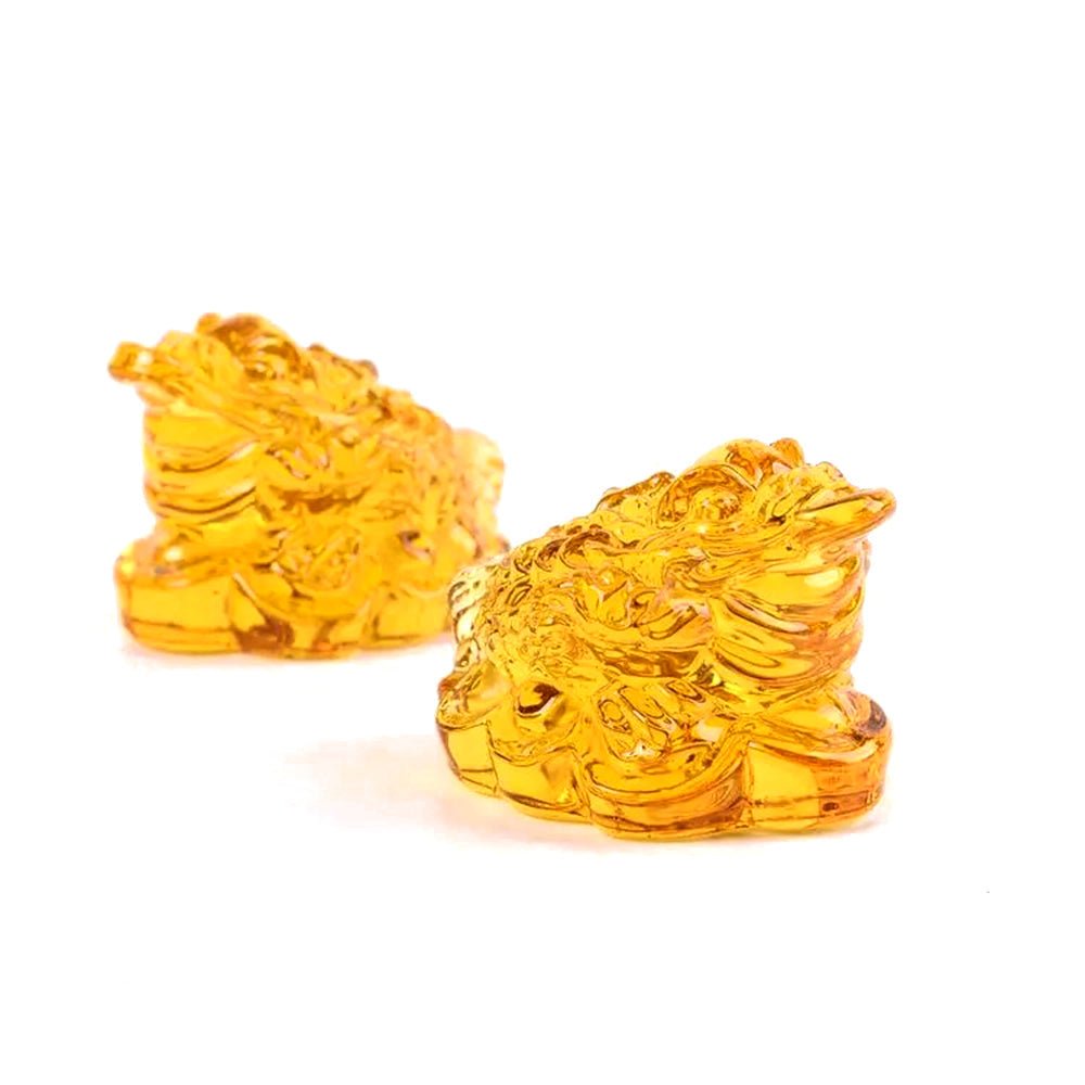 Wealth Citrine Coin Toad Lucky Ornament - Buddha Power Store
